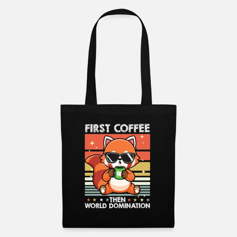 Fuchs Kaffee - Stoffbeutel - Schwarz