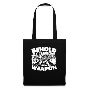 Professeur de musique Professeur de musique - Sac en tissu - noir - Devant