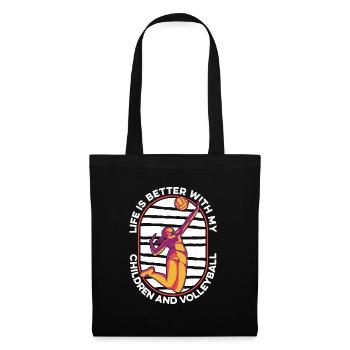 Volleyball Volleyball Player Volleyball Mama - Sac en tissu - noir - Devant