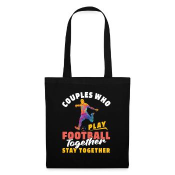 American Football Couple - Tote Bag - black - Front