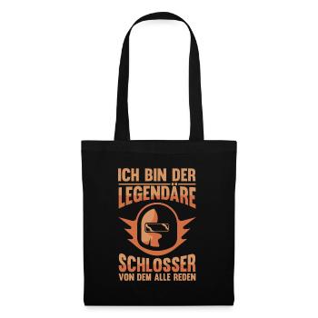 Schmied Metallbauer Schlosser - Stoffbeutel - Schwarz - Vorne