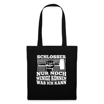 Schmied Metallbauer Schlosser - Stoffbeutel - Schwarz - Vorne