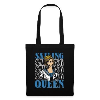 Sailing Sailboat Queen - Tote Bag - black - Front
