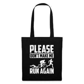 Triathlon Triathlete Lustig - Tote Bag - black - Front