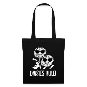 Goose Flower Daisy Lunettes de soleil - Sac en tissu - noir - Devant