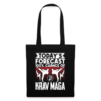Krav Maga Apparel Israeli Self - Stoffbeutel - Schwarz - Vorne