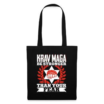Krav Maga Apparel Israeli Self - Stoffbeutel - Schwarz - Vorne