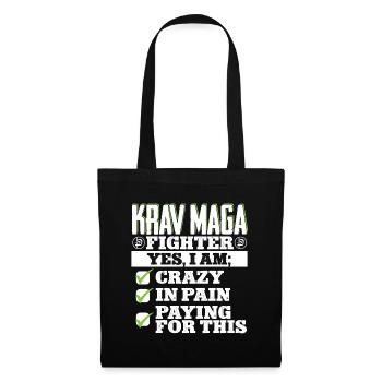 Krav Maga Apparel Israeli Self - Stoffbeutel - Schwarz - Vorne