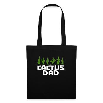 Jardin de cactus - Sac en tissu - noir - Devant
