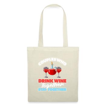 Couple de vignerons - Sac en tissu - nature - Devant