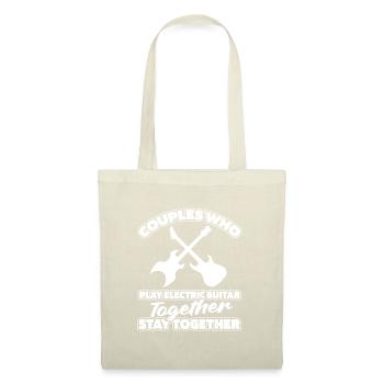 E Guitare Guitare Electrique Paire - Sac en tissu - nature - Devant