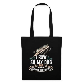 Rowing Rowing Dog - Tote Bag - black - Front