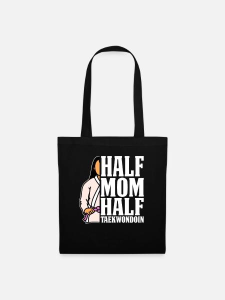 Taekwondo Taekwondo-Mama - Stoffbeutel - Schwarz