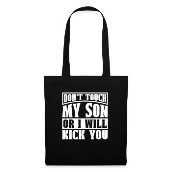 Taekwondo Mama Drôle - Sac en tissu - noir - Devant