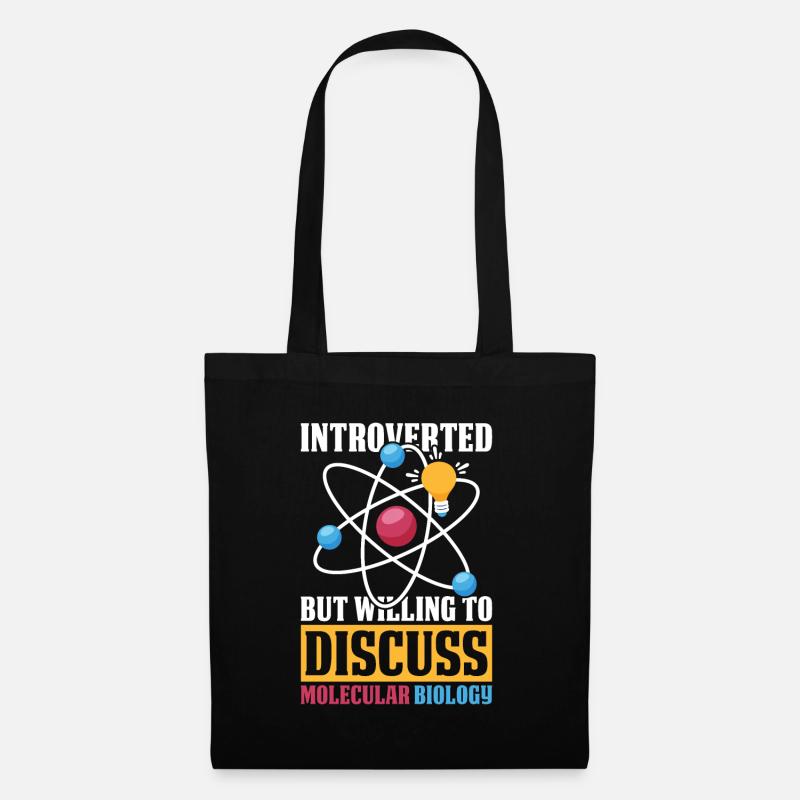 Biologiste Biologiste Introverti Biologiste moléculaire - Sac en tissu - noir