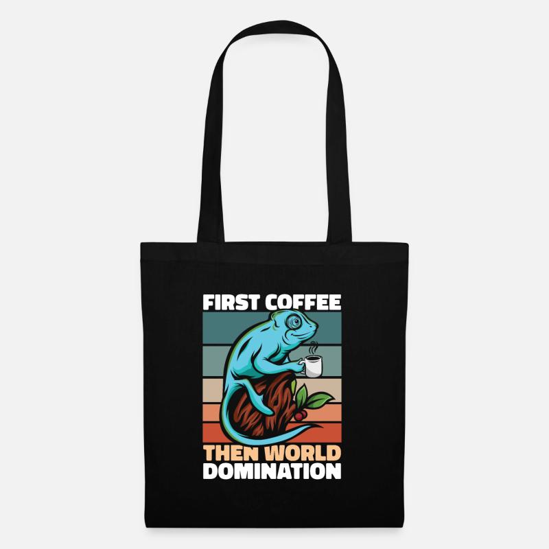 Chameleon Chamäleon Kaffee Sonnenbrille - Stoffbeutel - Schwarz