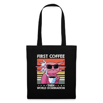 Axolotl Lunettes de soleil Café - Sac en tissu - noir - Devant
