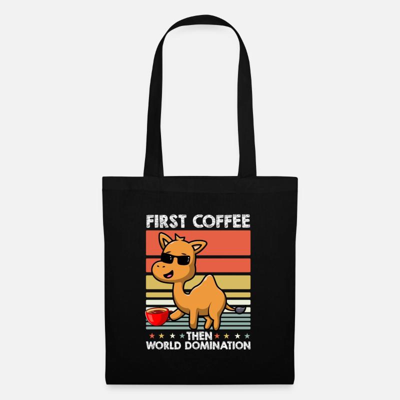 Kamel Sonnenbrille Kaffee - Stoffbeutel - Schwarz