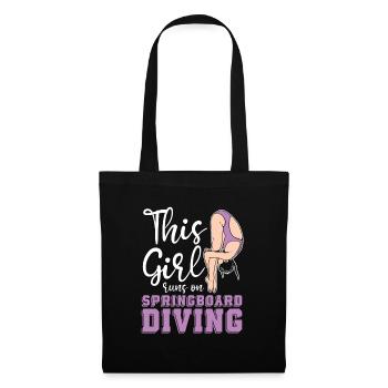 Diving Diver Girls - Tote Bag - black - Front