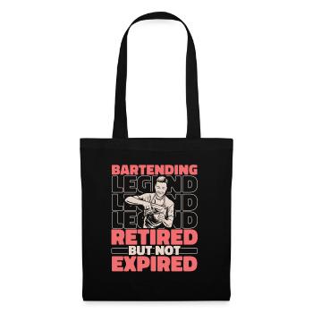 Bartender Retired Bartender - Tote Bag - black - Front