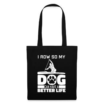 Rowing Rowing Dog - Tote Bag - black - Front