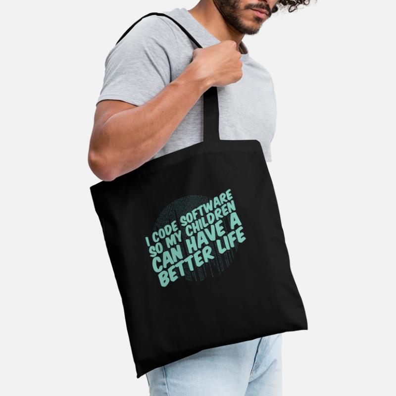 Développeur Coder Programmeur Parent Sac en tissu