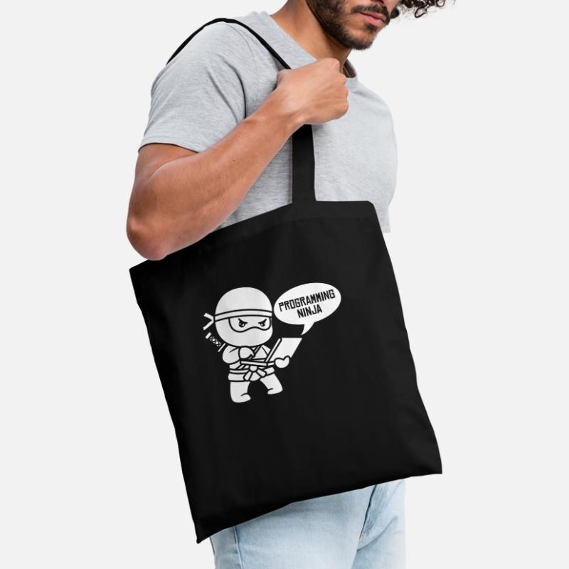 Entwickler Coder Programmierer Ninja Stoffbeutel