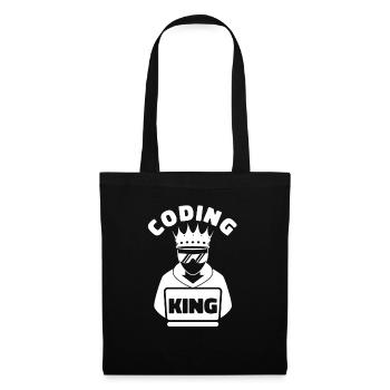 Developer Coder Programmer King - Tote Bag - black - Front