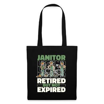 Retired caretaker - Tote Bag - black - Front