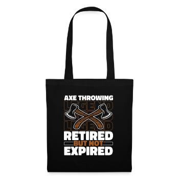 Axe throwing Retired axe throwers - Tote Bag - black - Front