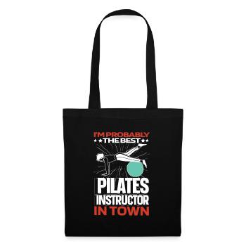 Pilates Pilates Teacher Funny - Tote Bag - black - Front