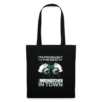 Birdwatcher Binoculars - Tote Bag - black - Front