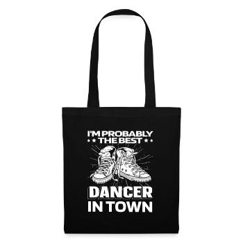 Danseurs dansants drôles - Sac en tissu - noir - Devant