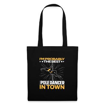Pole Dancing Drôle - Sac en tissu - noir - Devant