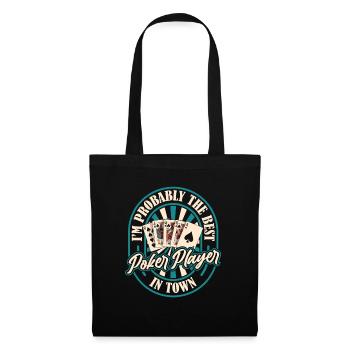 Poker - Sac en tissu - noir - Devant