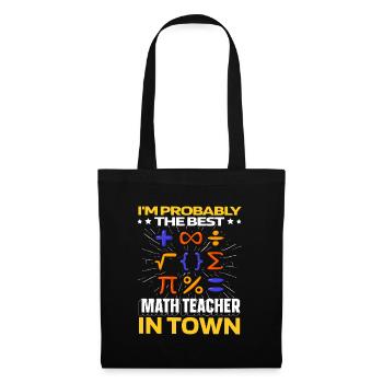 Math Math Drôle - Sac en tissu - noir - Devant