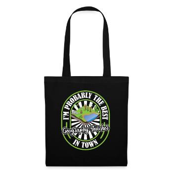 Geography Geographer Lustig - Tote Bag - black - Front