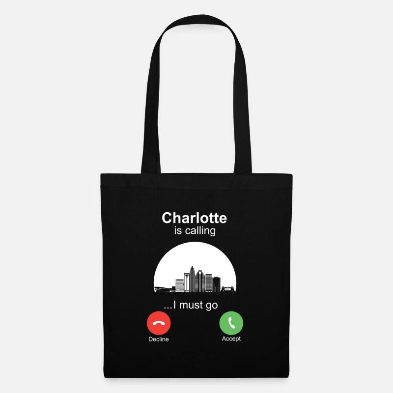 Charlotte is Calling - Stoffbeutel - Schwarz