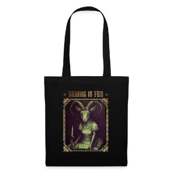 Baking is Fun Goth - Tote Bag - black - Front