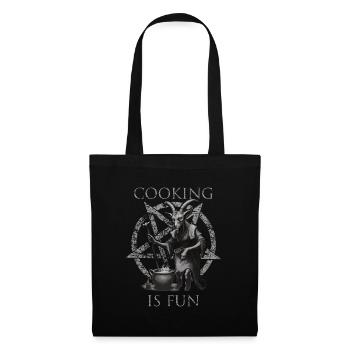 Cooking is Fun Goth - Tote Bag - black - Front