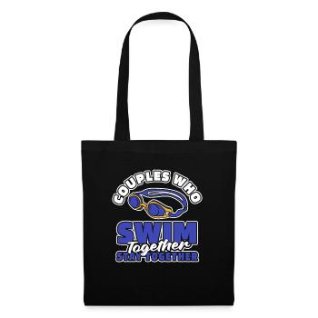 Paire de nageurs nageurs - Sac en tissu - noir - Devant