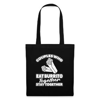 Paire de burrito - Sac en tissu - noir - Devant