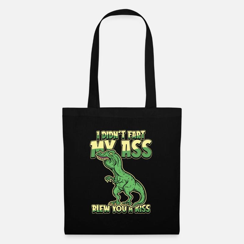Trex T Rex Dino Lustig - Stoffbeutel - Schwarz