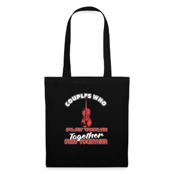 Violin Violin Pair - Tote Bag - black - Front