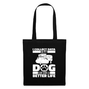 Data Science Data Analyst Dog - Tote Bag - black - Front