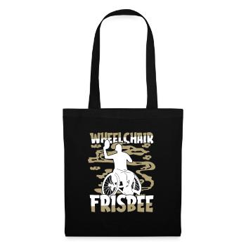 Frisbee Fauteuil roulant - Sac en tissu - noir - Devant