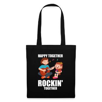 Maman Mère Guitare - Sac en tissu - noir - Devant