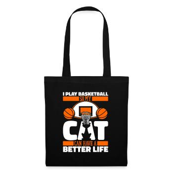 Basketball Basketball Cat - Tote Bag - black - Front