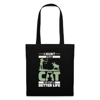 Bow Hunting Bow Hunter Cat - Tote Bag - black - Front