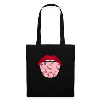 Ingénieur du son Ingénieur du son Langue - Sac en tissu - noir - Devant